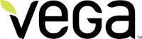the vega logo on a white background