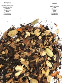 a pile of spices and nuts on a white background