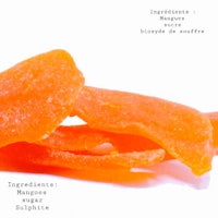 a picture of some orange chips on a white background