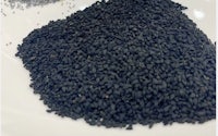 black sesame seeds on a white plate