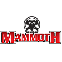 the mammoth logo on a black background