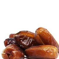 a pile of dates on a white background