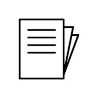 a document icon on a white background