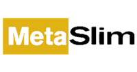 the logo for metaslim