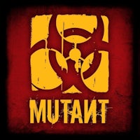 a red and yellow logo with the word taunt on it
